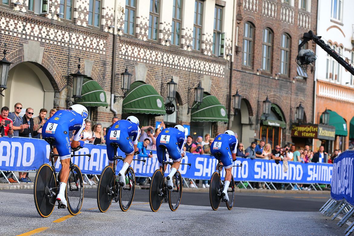 Quick-Step Floors riding the Worlds TTT