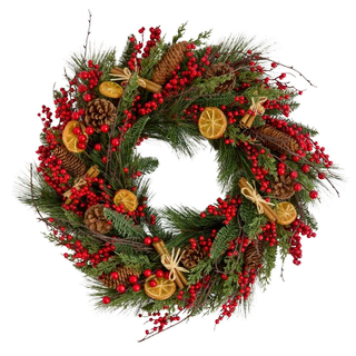 Berry, Cinnamon and Orange Wreath