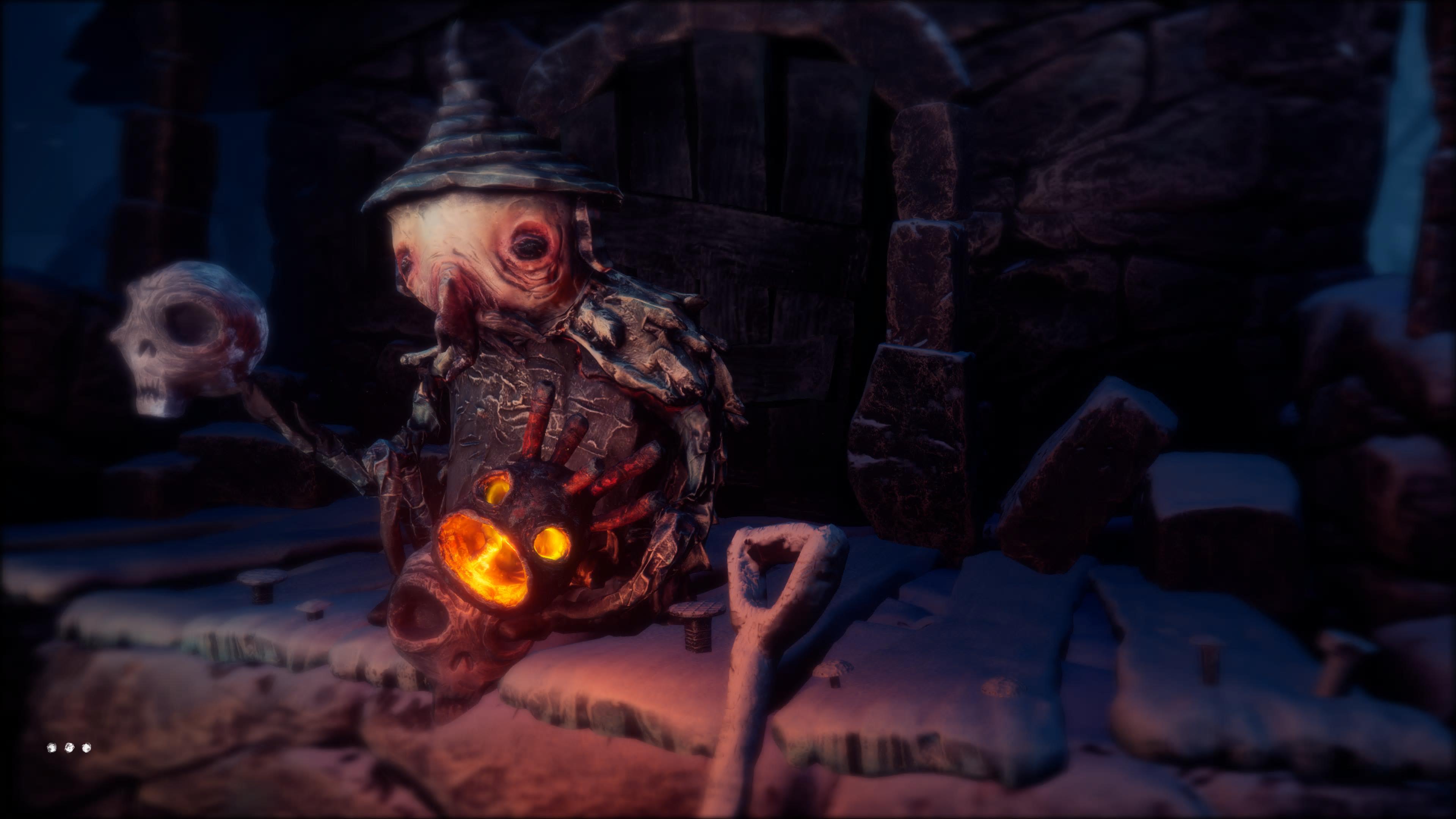 The Midnight Walk screens from the stop motion VR game, one of the best indie horror games of 2025