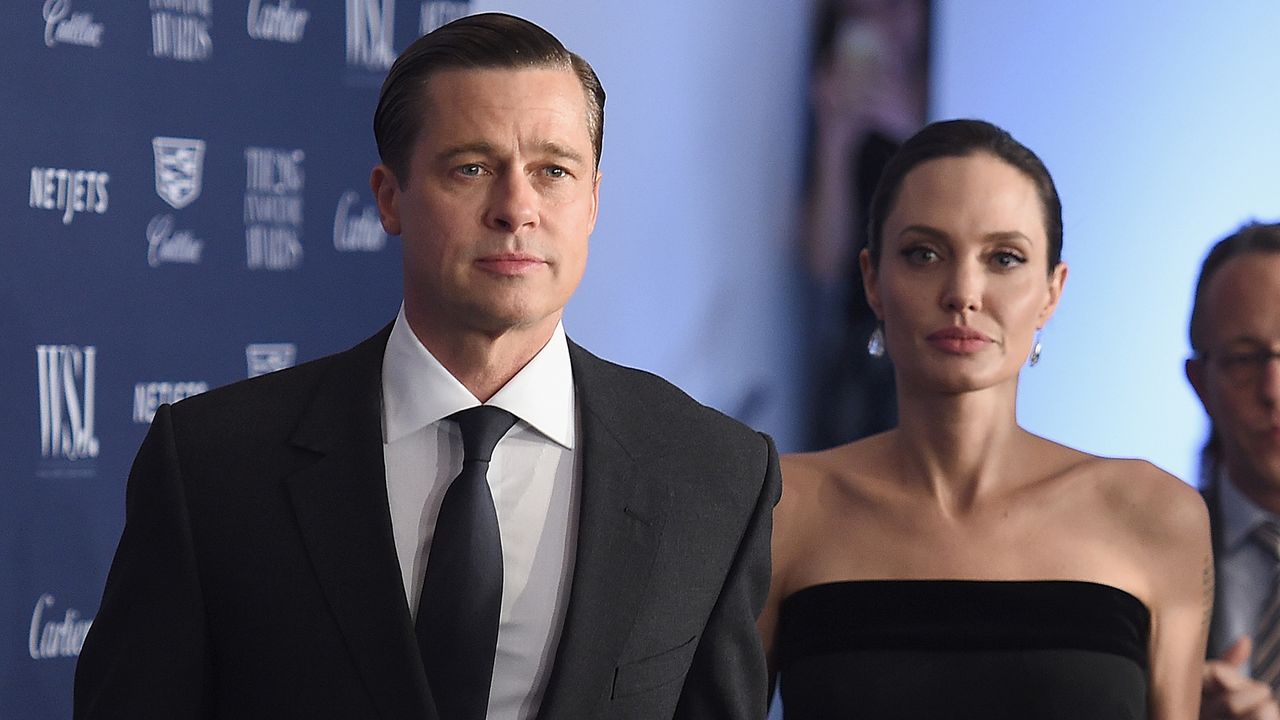 Brad Pitt and Angelina Jolie at 2015 WSJ. Magazine Innovator Awards at the Museum of Modern Art on November 4, 2015 in New York City