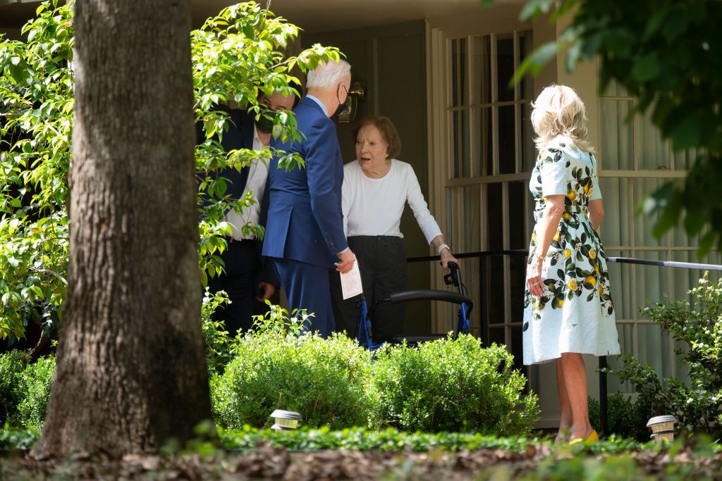 Joe and Jill Biden and Rosalynn Carter