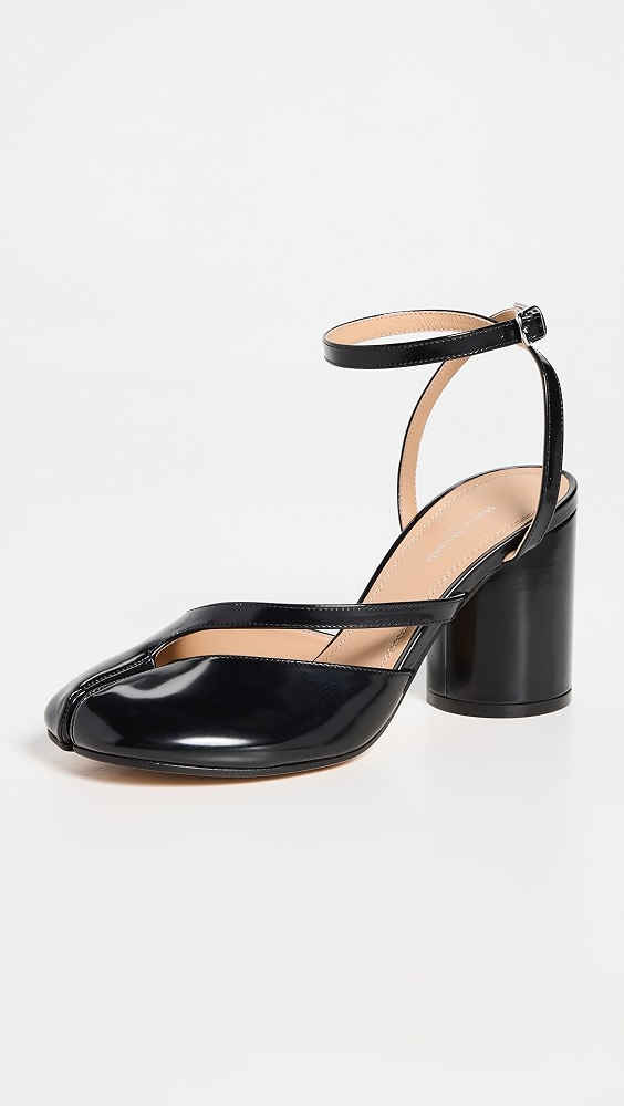 Tabi Sandal Pumps 80mm - Black