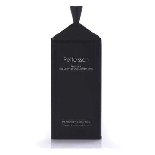 The Pettersson M500-384 bat detector on a white background.