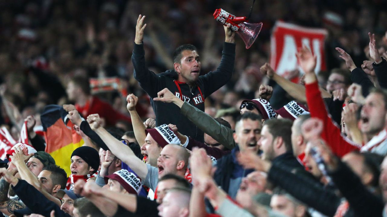 Cologne fans Emirates Stadium