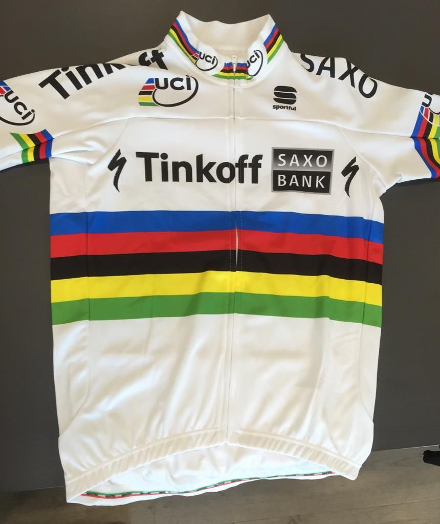 Peter Sagan's rainbow jersey