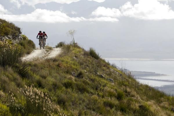 David George and Kevin Evans of Team 360Life climb