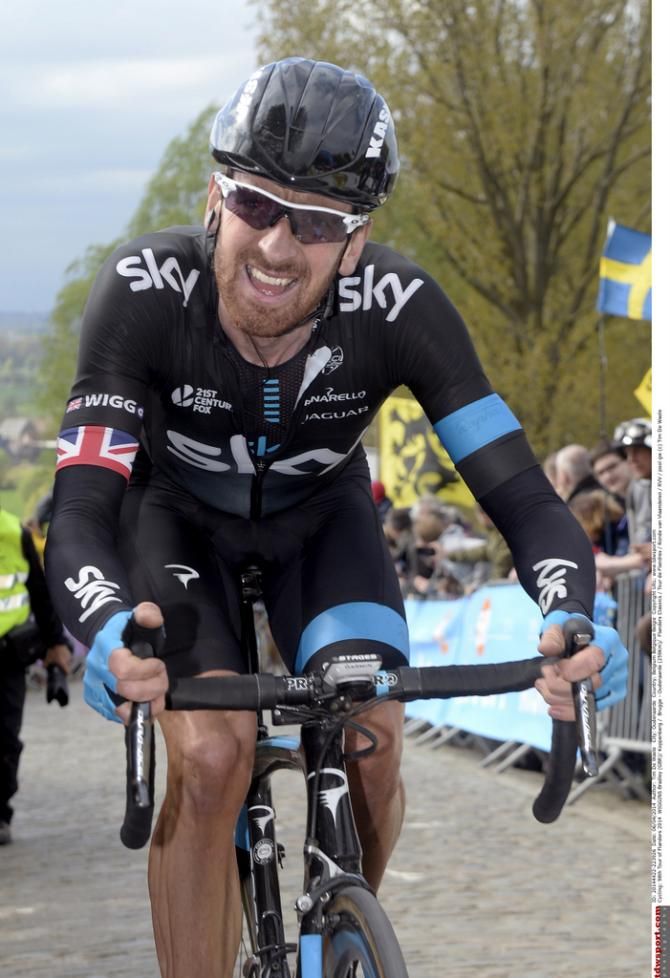 Bradley Wiggins (Team Sky) back at De Ronde for the first time since 2005