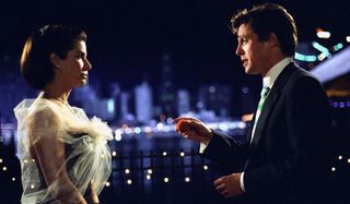 Two Weeks Notice Sandra Bullock and Hugh Grant share a moment on the water