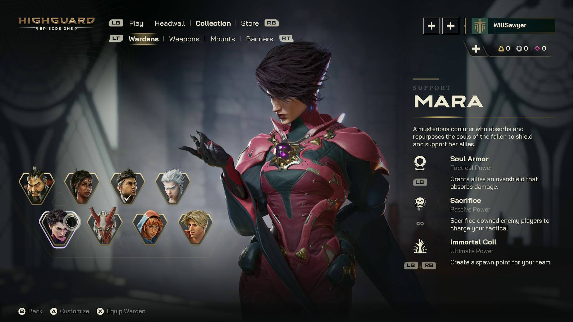 Highguard Warden character Mara