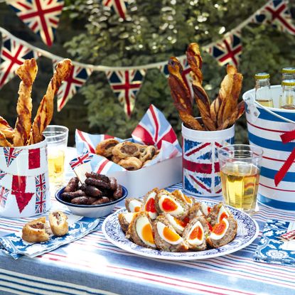 Scotch eggs-cheese straws-honey sausages-sausage rolls-Jubilee-Woman and home
