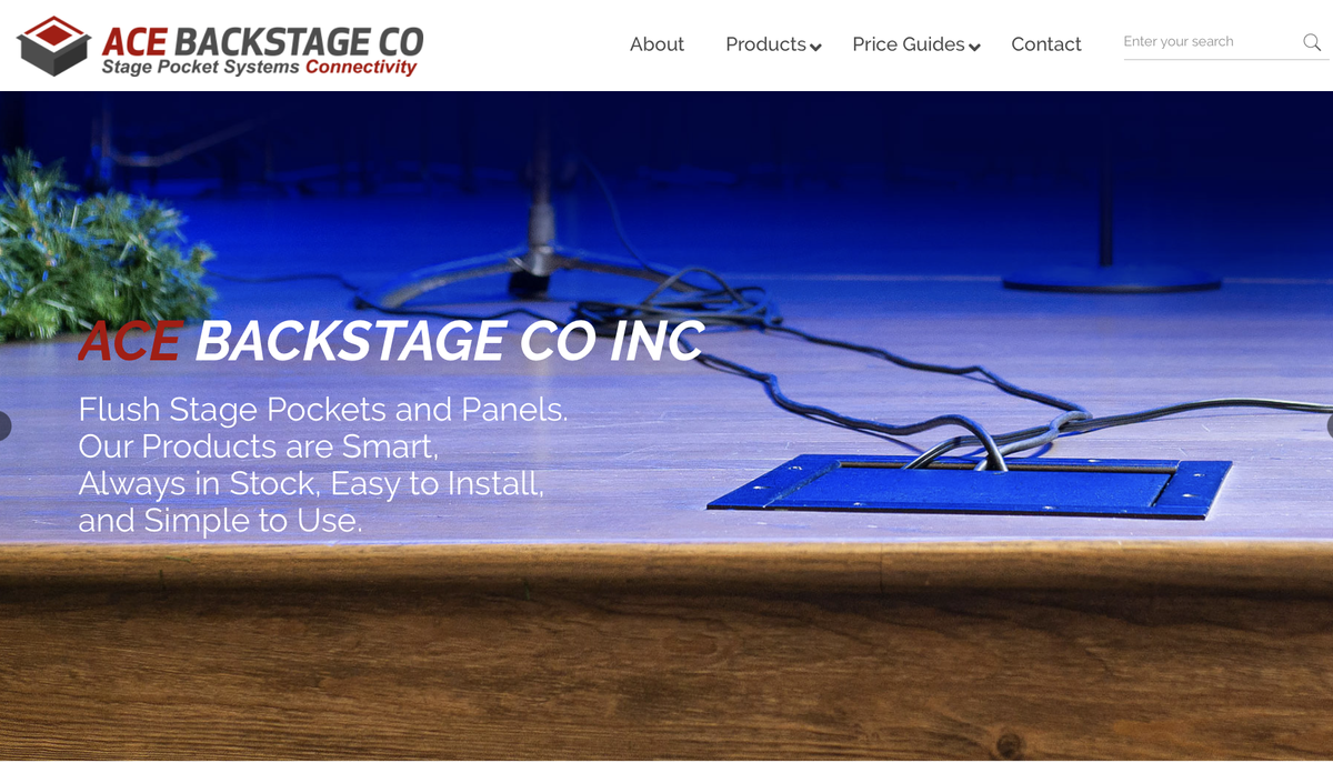 Ace Backstage New Website