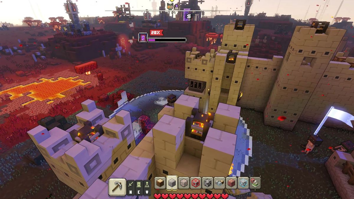 Minecraft Legends Guide How To Beat The Horde Of The Hunt And The Beast Boss Windows Central