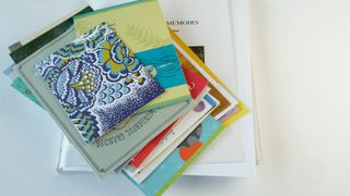 Pile of greeting cards