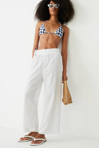 J.Crew Relaxed Beach Pant in Soft Gauze for Women $98