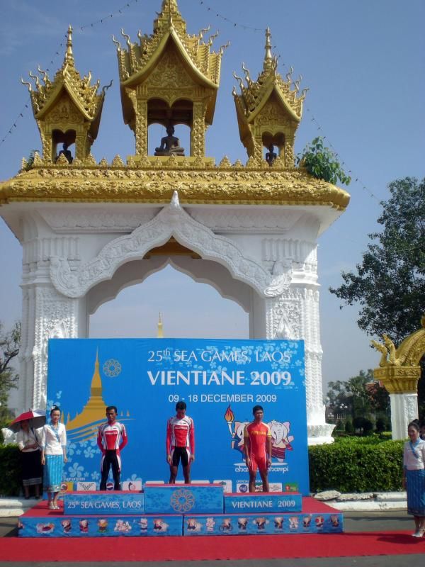 A wonderful venue for the road race in Vientiane, Laos