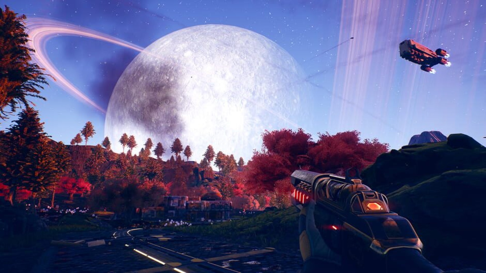 Outer Worlds Moonrise Vista от первого лица