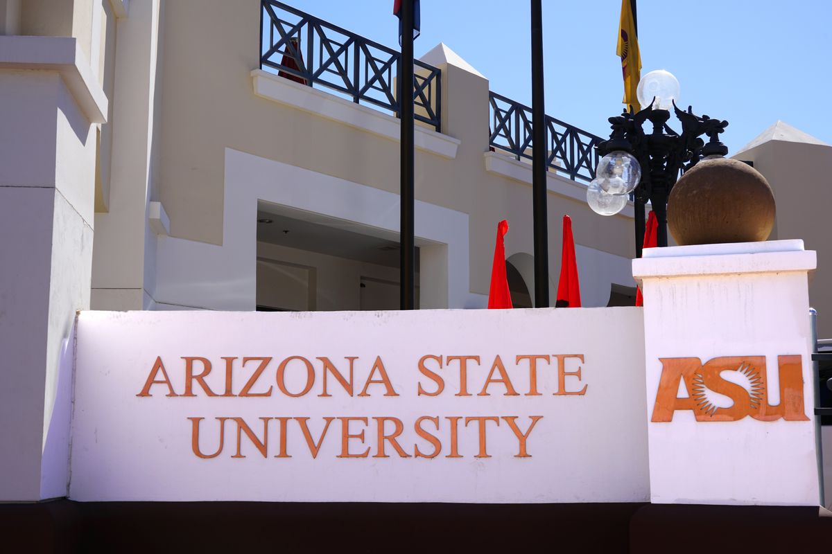 Arizona State University sign