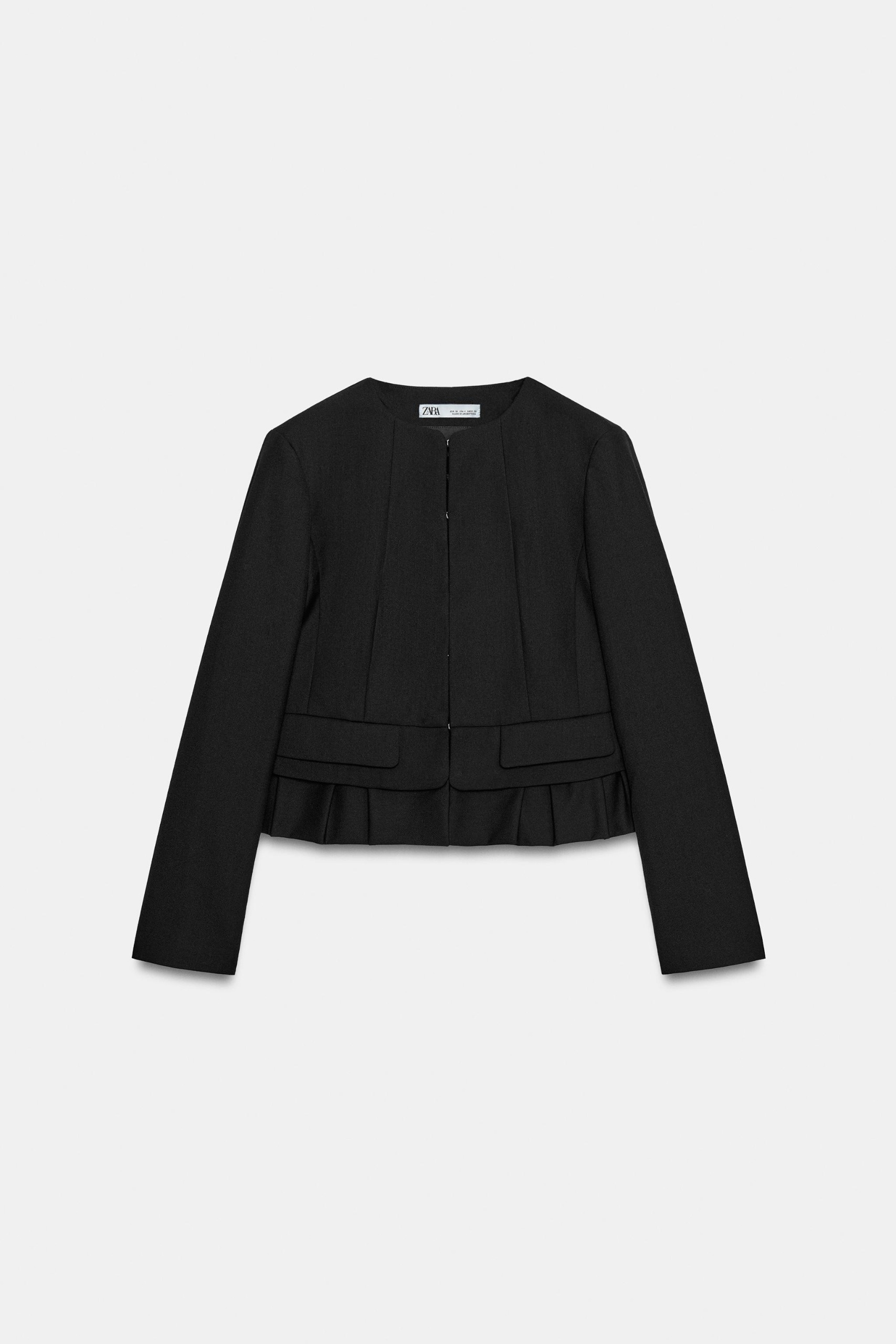 Zw Collection Short Wool Jacket - Black - Xs