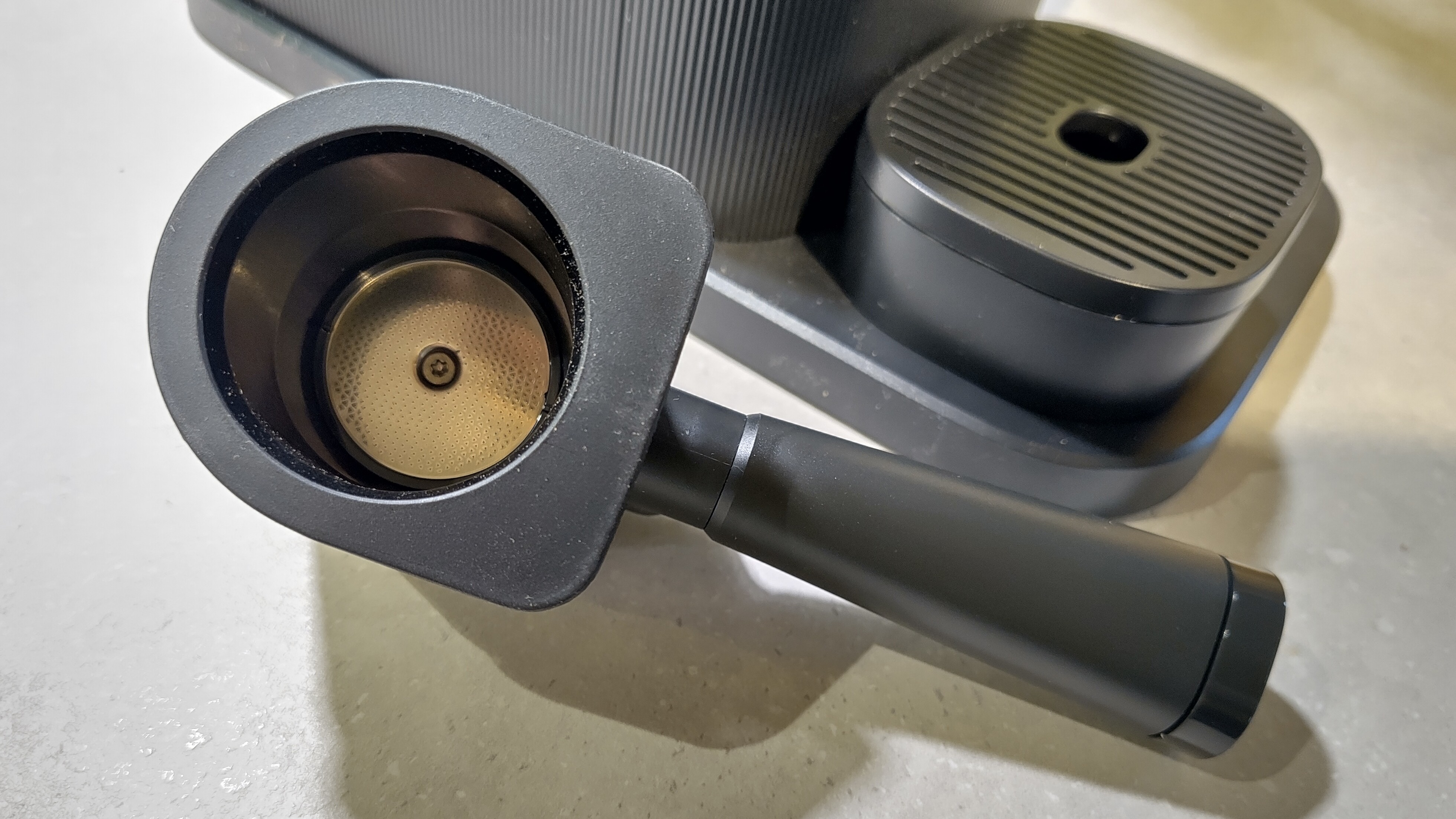 Portafilter handle for Philips Baristina espresso machine