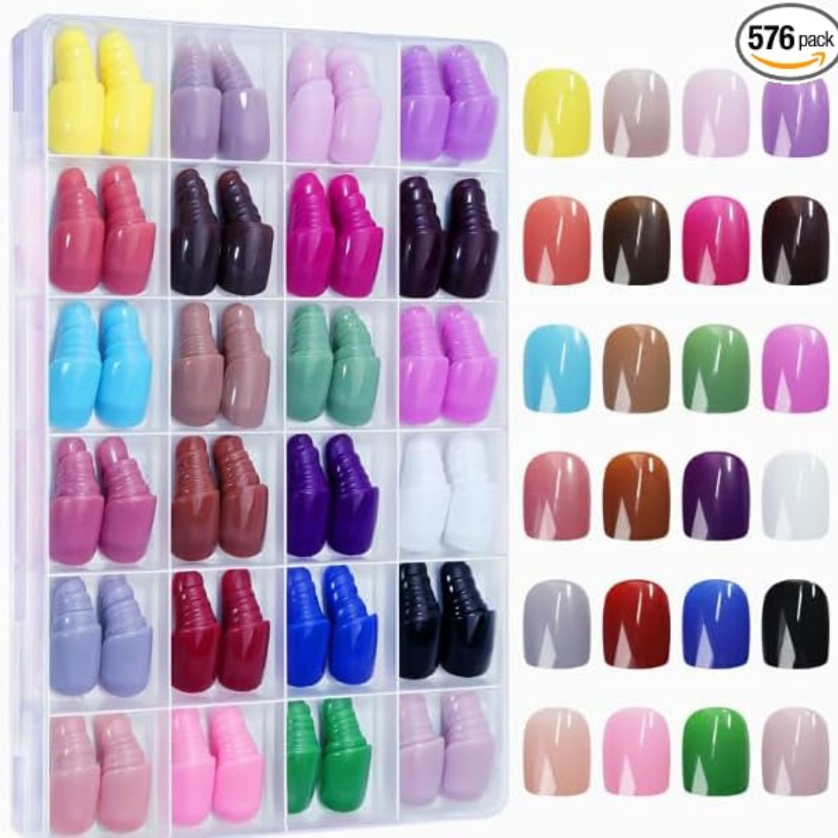 BINBXOQ, 576 Press On Nail Set