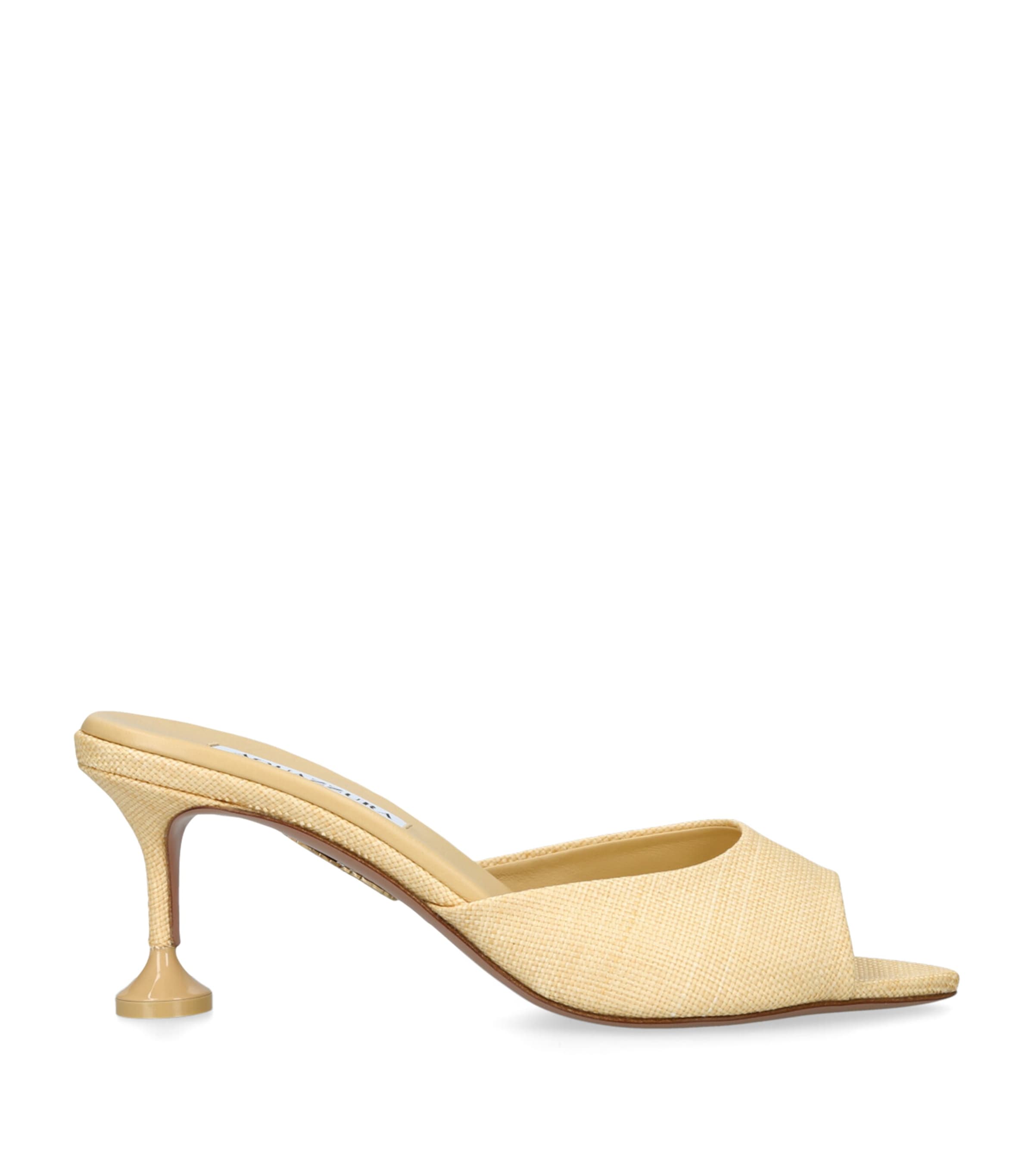 Aquazzura Woven Bisous Mules 65