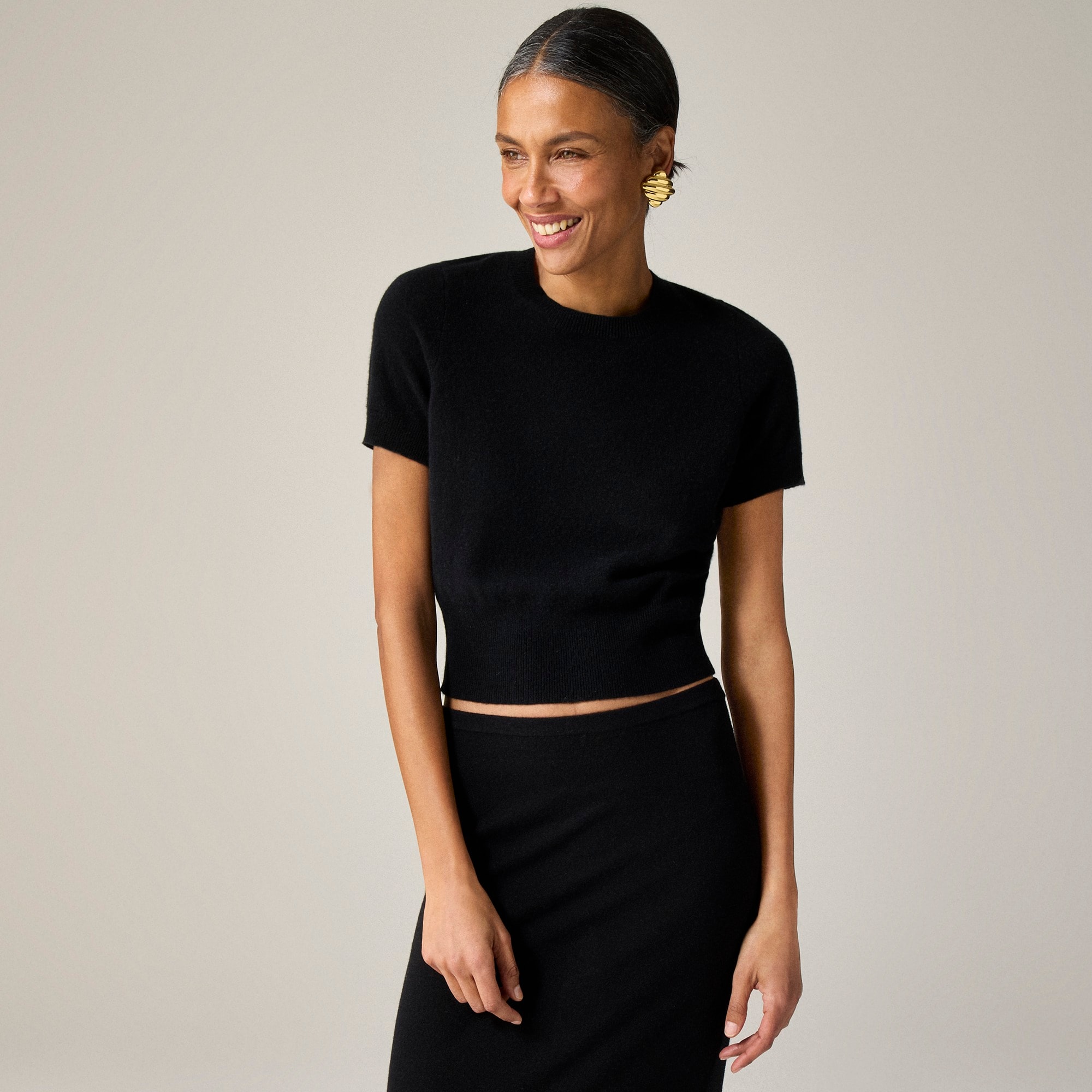 Cashmere Shrunken T-Shirt