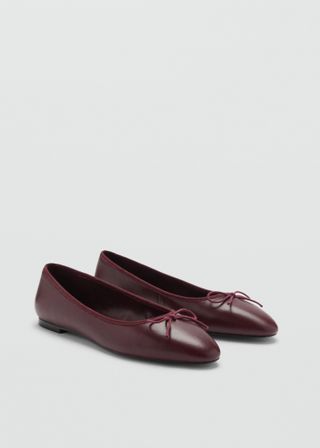 Leather Ballet Flats - Women | Mango Usa