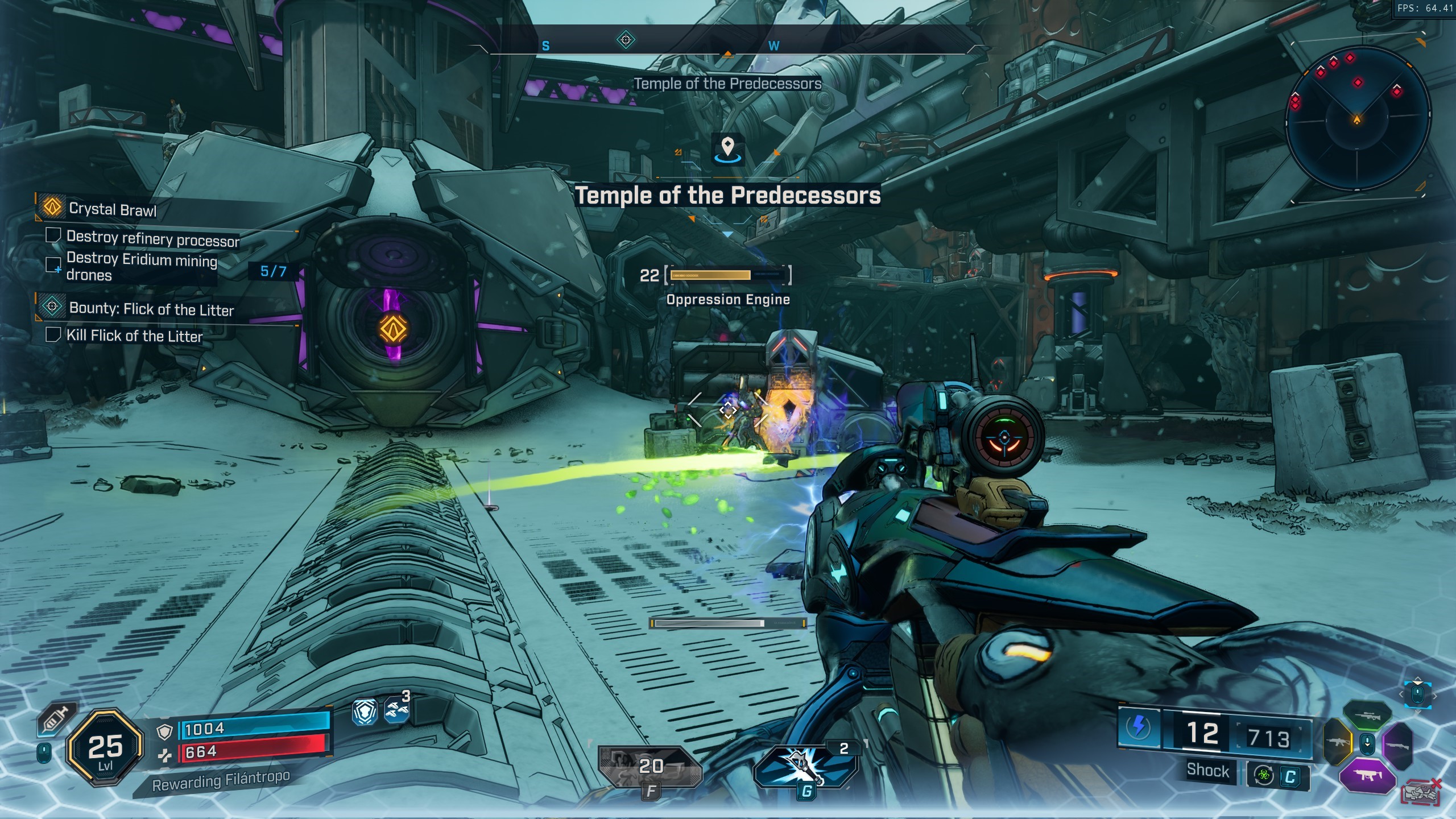 Borderlands 4 performance screenshots showing FPS.