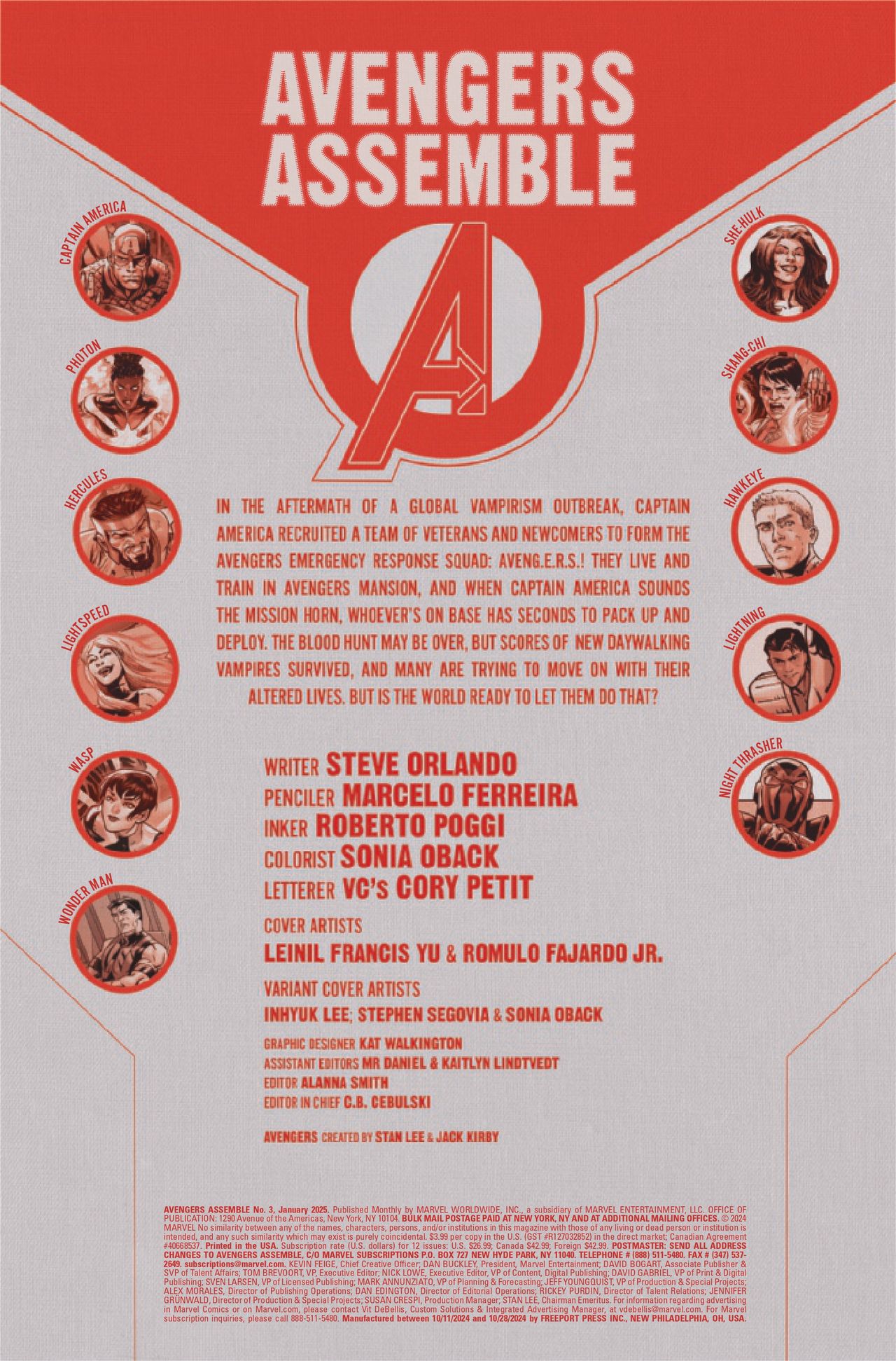 Pages from Avengers Assemble #1.