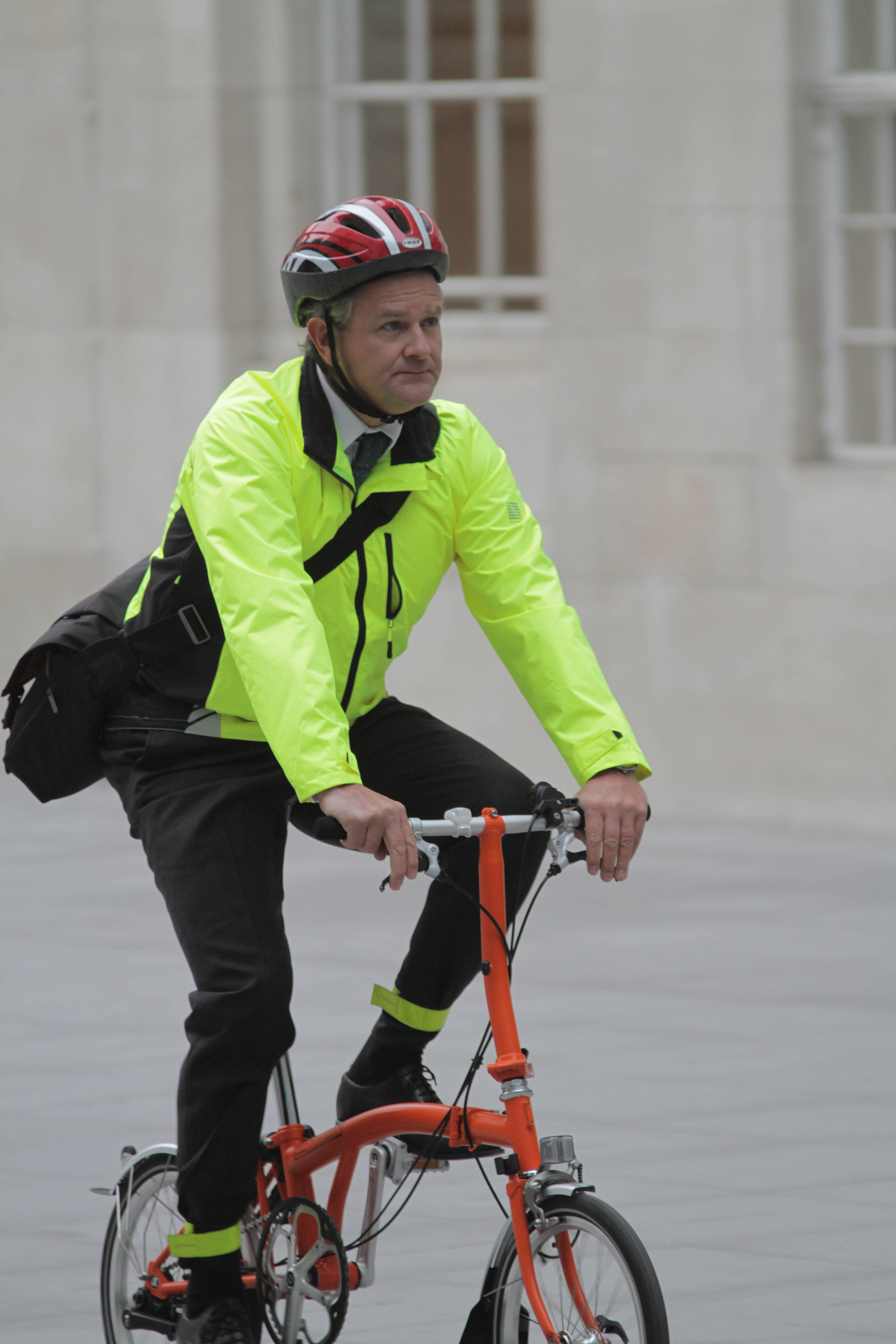 High Bonneville on a foldable bike