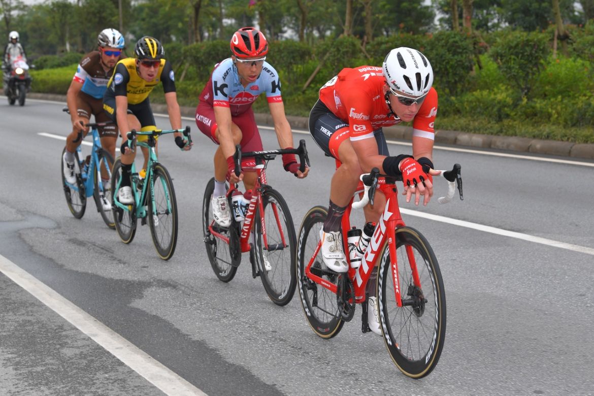 Ryan Mullen leads the breakaway