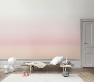 pink ombre effect wallpaper by 5qm.de Tapeten