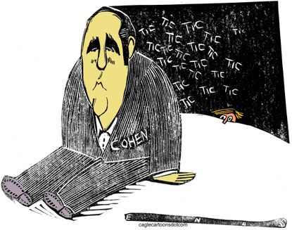 Political cartoon U.S. Michael Cohen Mueller investigation Russia Trump