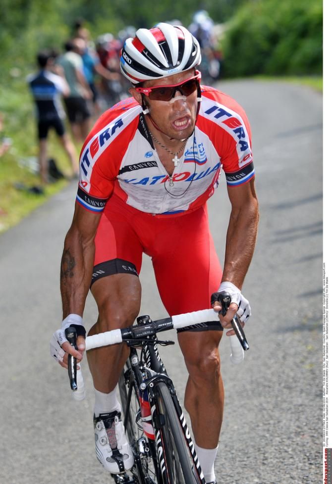 Alexandr Kolobnev (Katusha) launches an attack