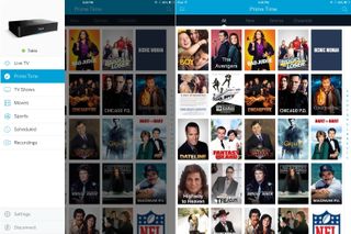 The iPad app makes it easy to find shows to watch.