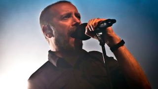 Nick Holmes singing with Paradise Lost in 2017