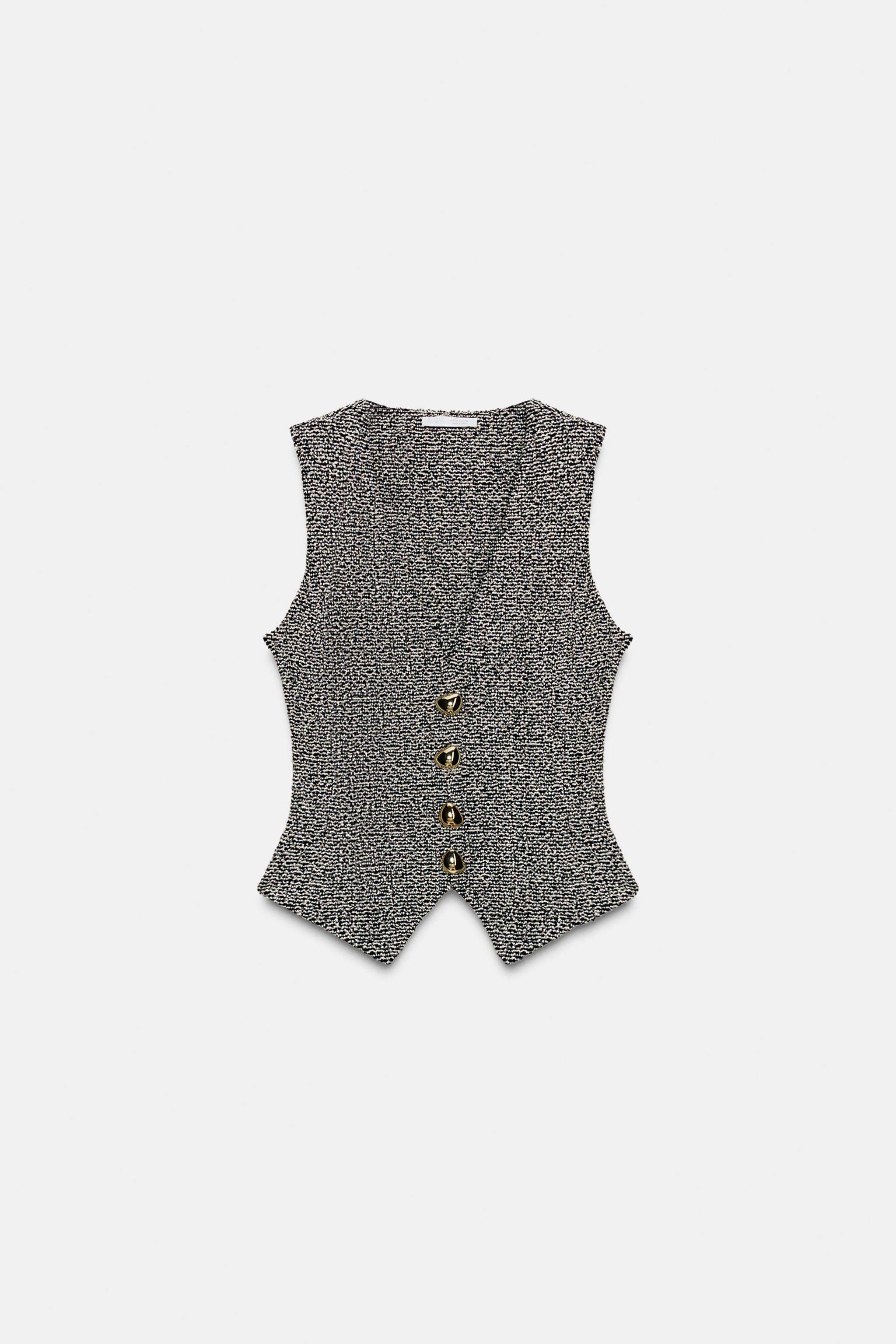 Structured Button Vest