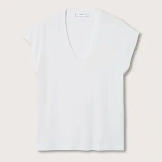 white v-neck t-shirts