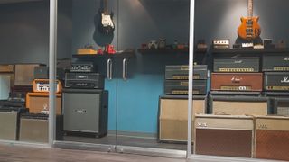Line 6's amp collection room