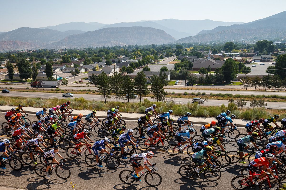 Scenery along the route of stage 1 at the Tour of Utah