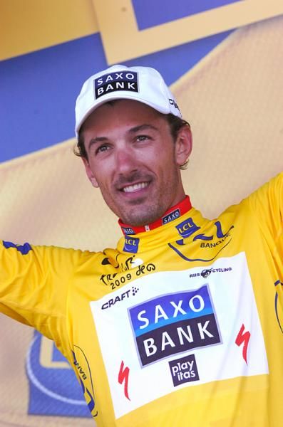 Fabian Cancellara just barely hung onto the yellow jersey after the TTT