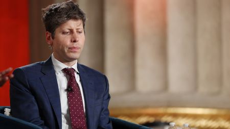 WASHINGTON, DC - MARCH 11: OpenAI CEO Sam Altman speaks during the BlackRock Infrastructure Summit on March 11, 2026 in Washington, DC. The global investment management company held the summit consisting of leaders from government, business, and labor to address expanding U.S. infrastructure. (Photo by Anna Moneymaker/Getty Images)