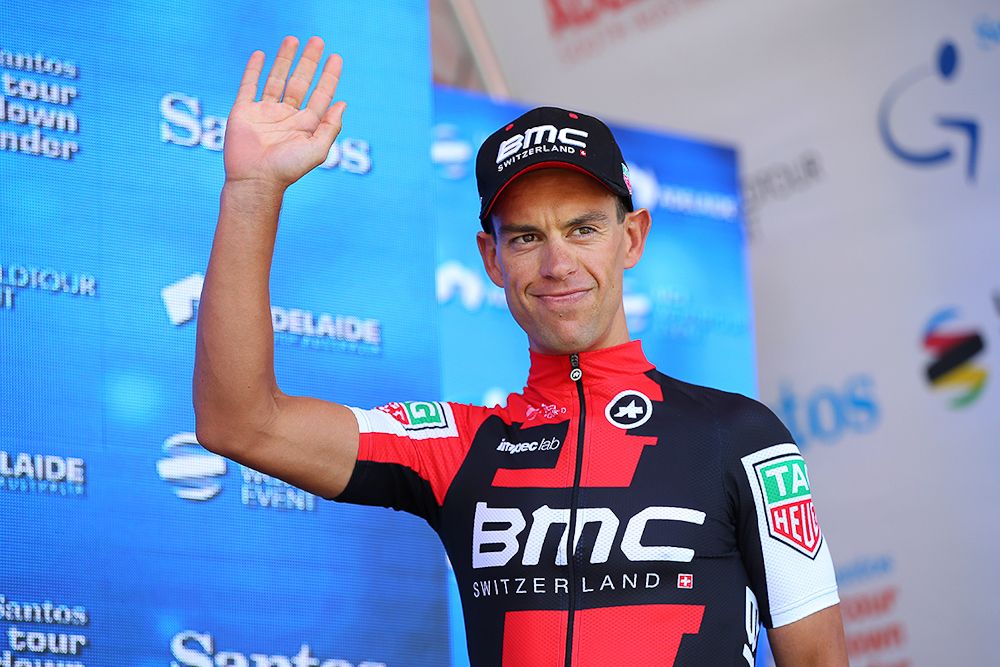 Richie Porte after winning stage 2 at the Tour Down Under