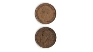 Old British pennies