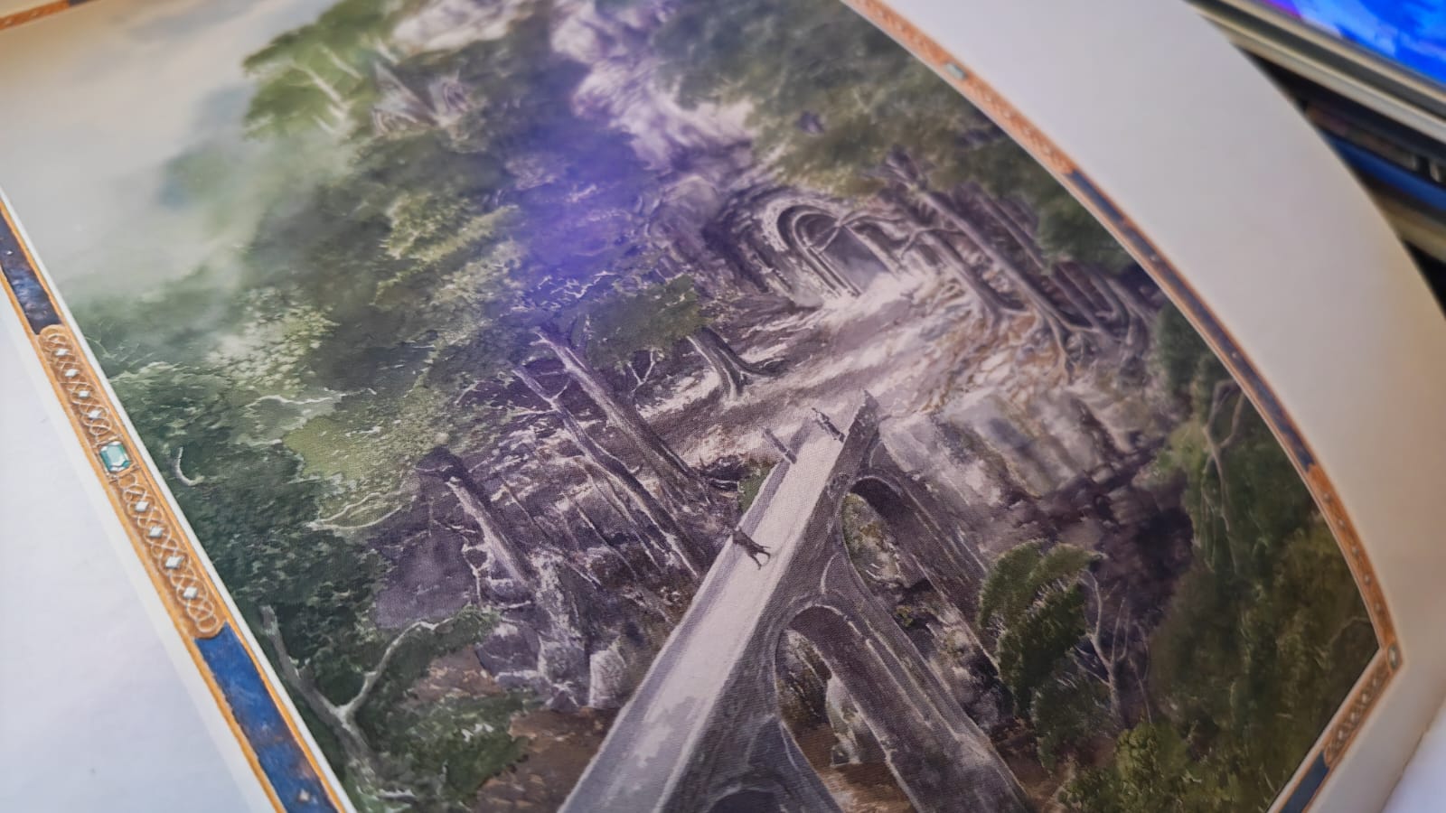 One of the illustrations of Nargothrond in the Official Tolkien Calendar 2026