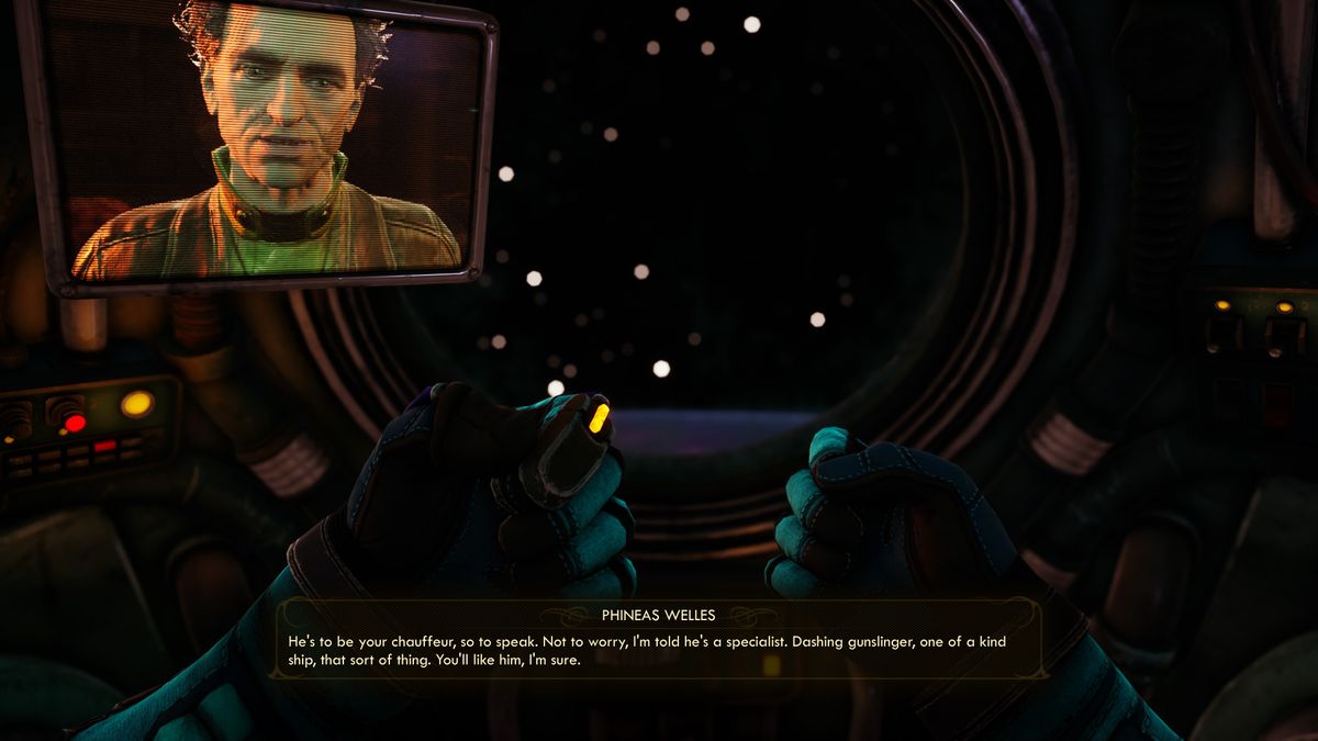 Screenshot of The Outer Worlds Spacer's Choice Edition.