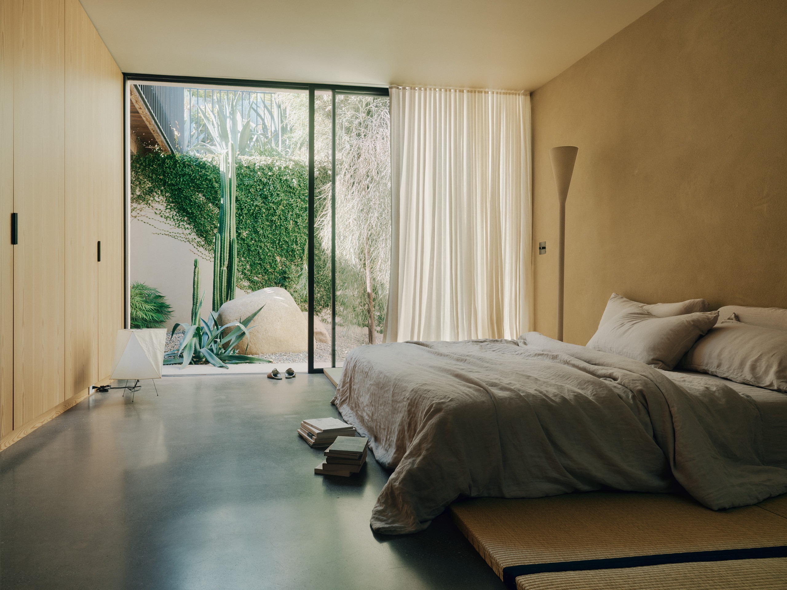 Precita House, San Francisco, a warm, natural-feeling home using timber and neutral colours