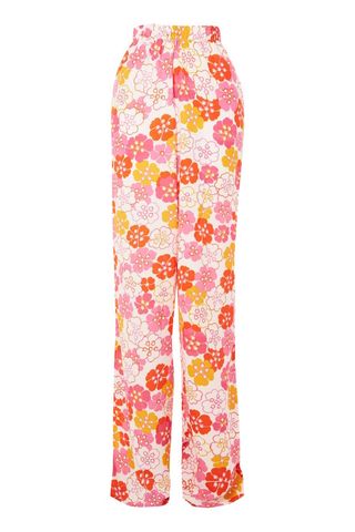 Glamorous Petite Floral Wide Leg Trousers, £35, Topshop