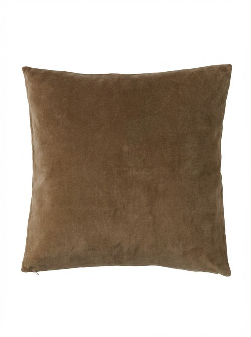 Square Velvet Cushion Cover | Nutmeg