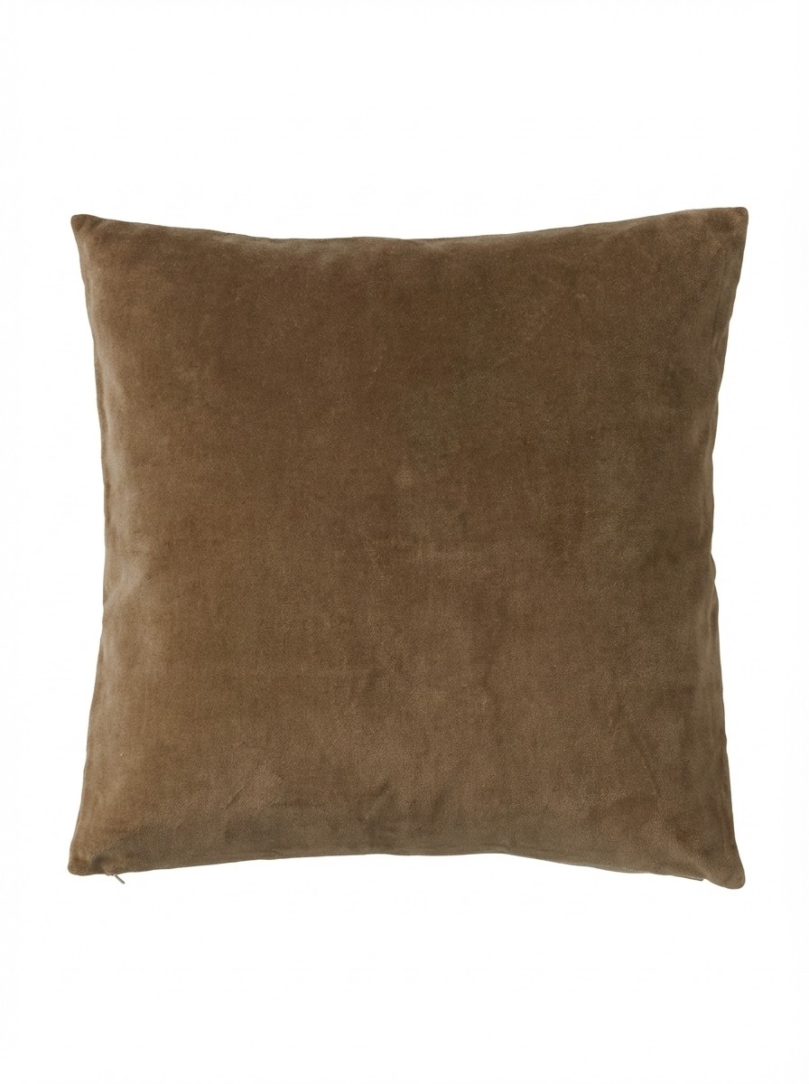 Square Velvet Cushion Cover | Nutmeg